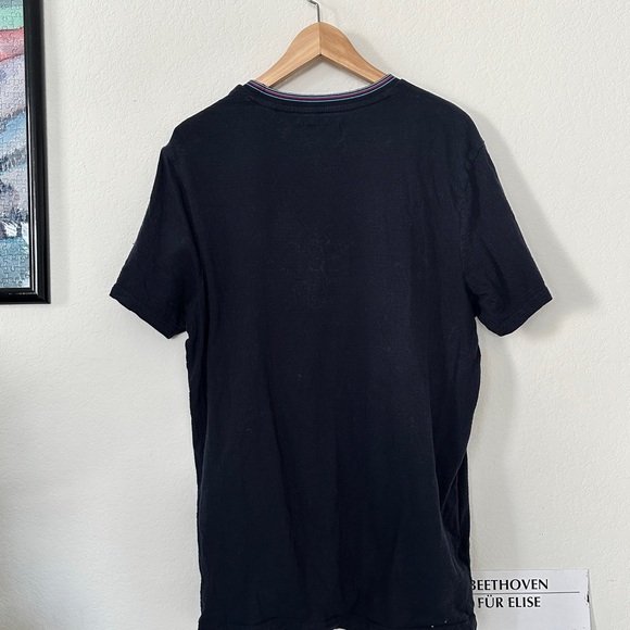 Original Penguin Navy and Gray Striped Tee - Picture 5 of 5
